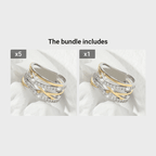 Luxury Infinity Synthetic Zirconia Eternity Ring