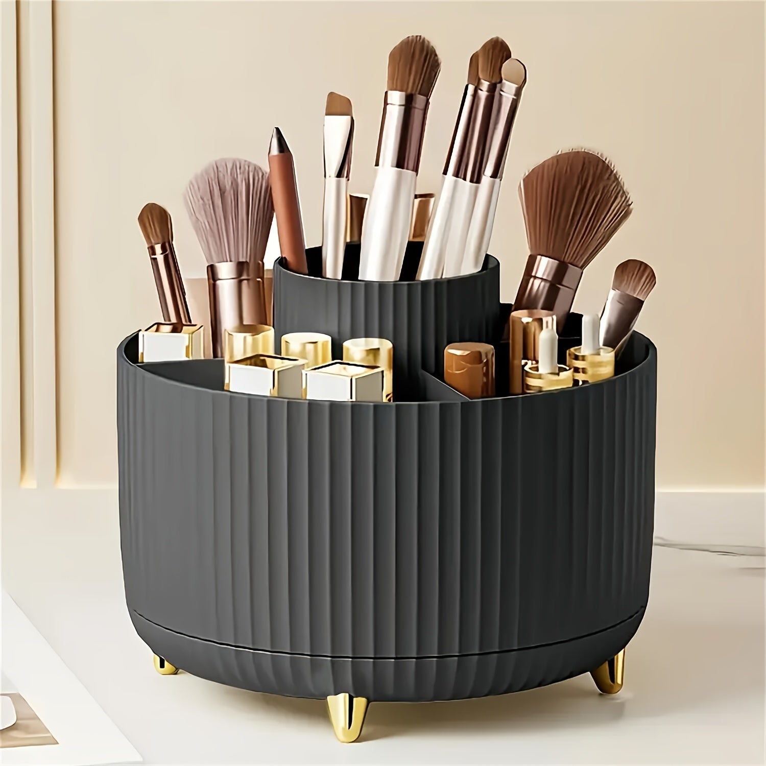 360° Rotating Makeup Organizer Cosmetic Storage.