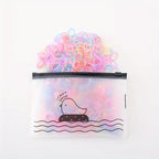 1000pcs Jelly Colour High Elasticity Soft Hair Bands with Glitter.