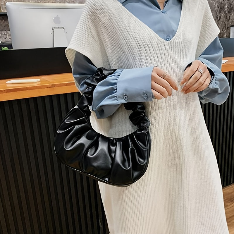 Cloud Ruched Hobo handbag