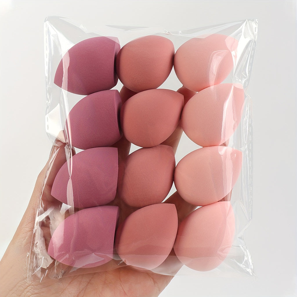 Medium Makeup Sponges 3/6/12pcs, Assorted Colors and Shapes.