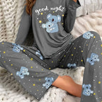 Women'S Cozy Gray Pyjama Set