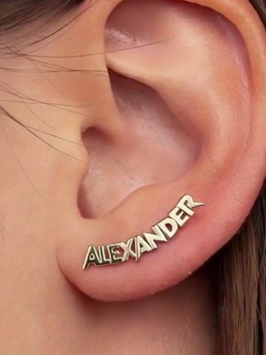 Personalized Letter Stud Earrings.