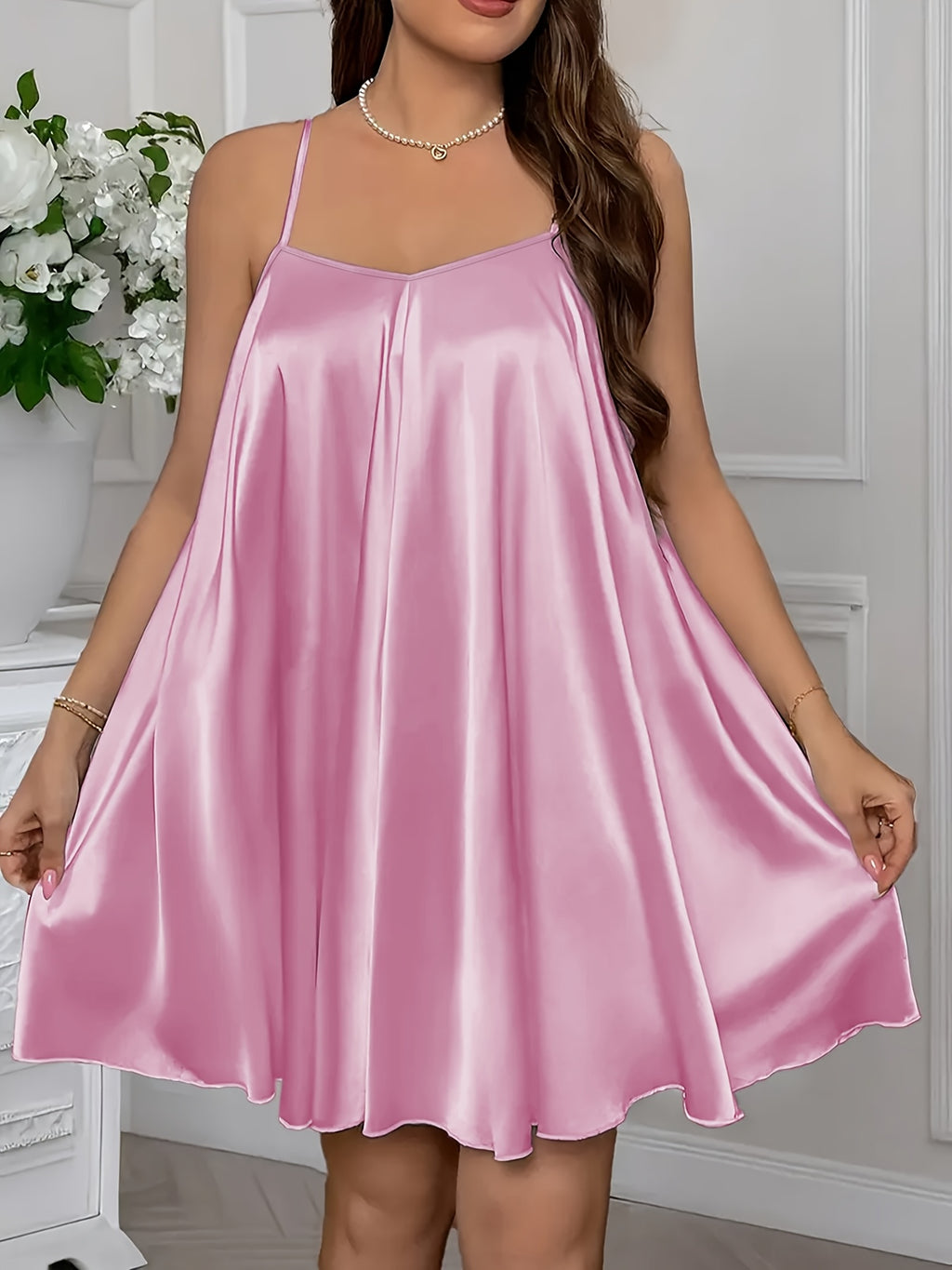 3pcs Women's Camisole Pyjama Set,