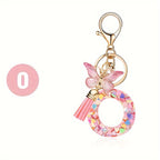 Alphabet Initial Letter Keychain Cute Backpack Charm