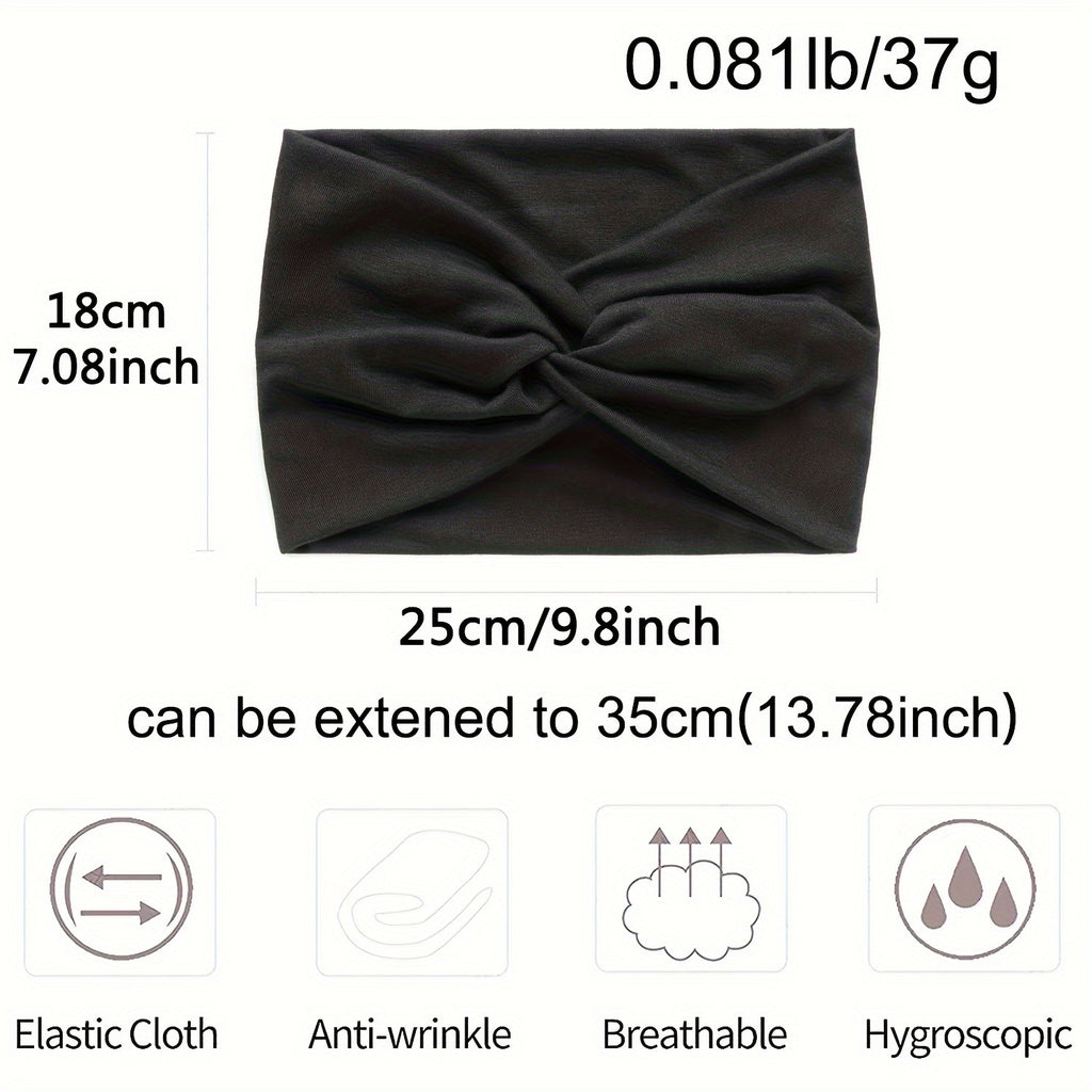 Cute Bohemian-Style, Elastic Headbands for Women