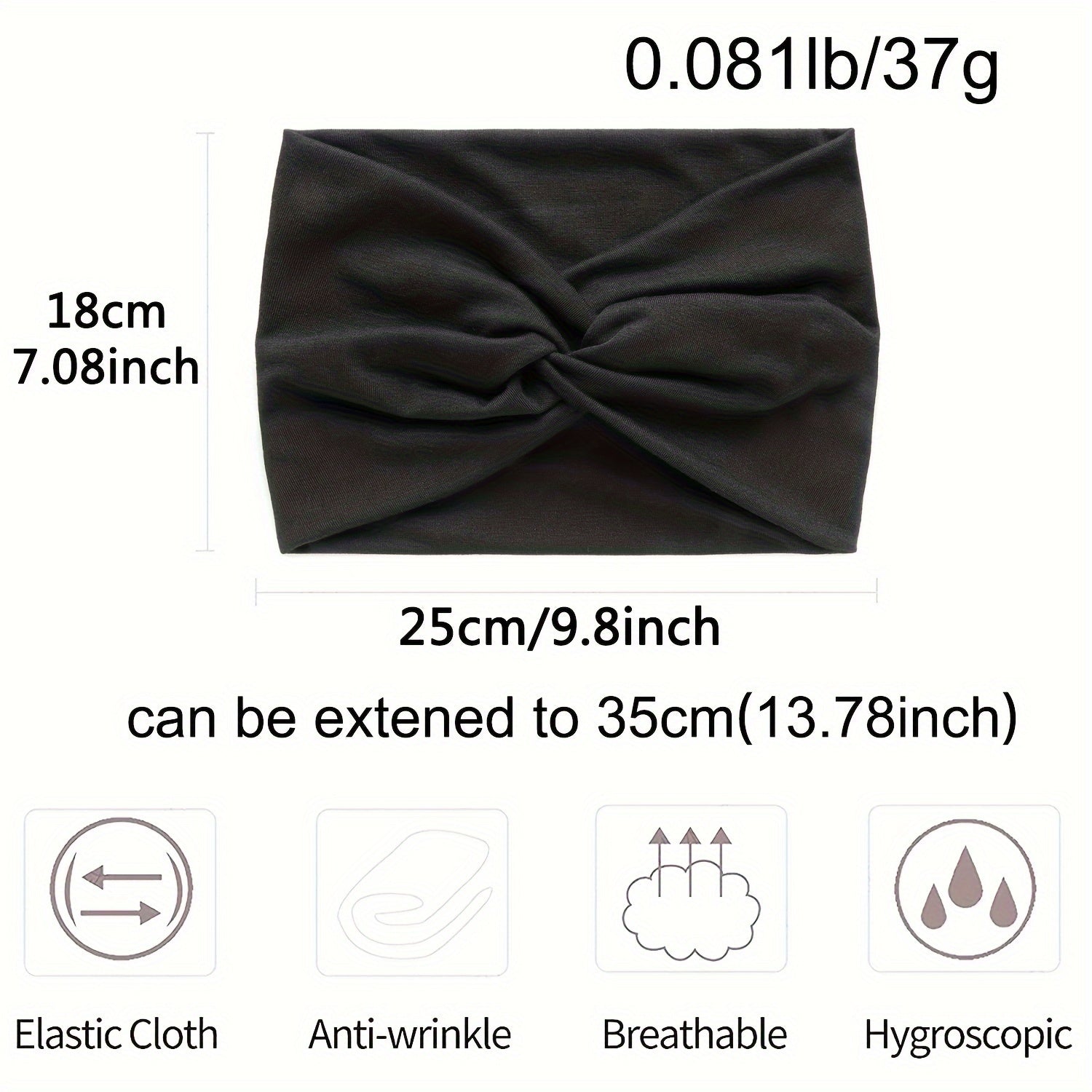 Cute Bohemian-Style, Elastic Headbands for Women