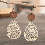 Vintage Style Hollow-Out Drop Earrings