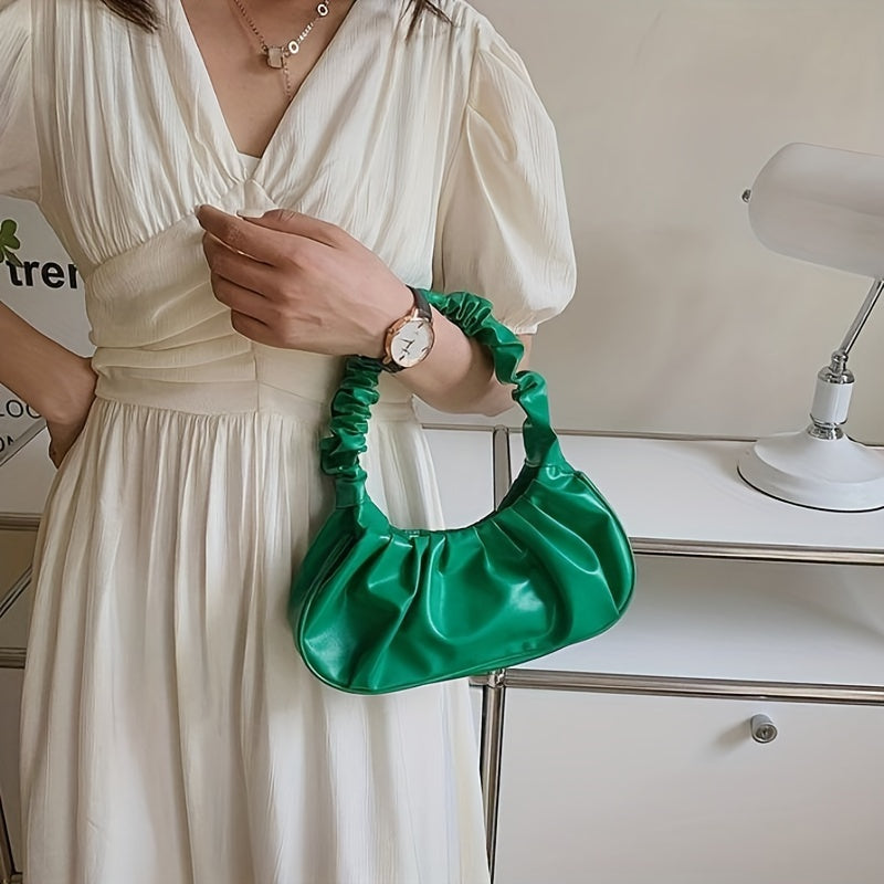 Cloud Ruched Hobo handbag