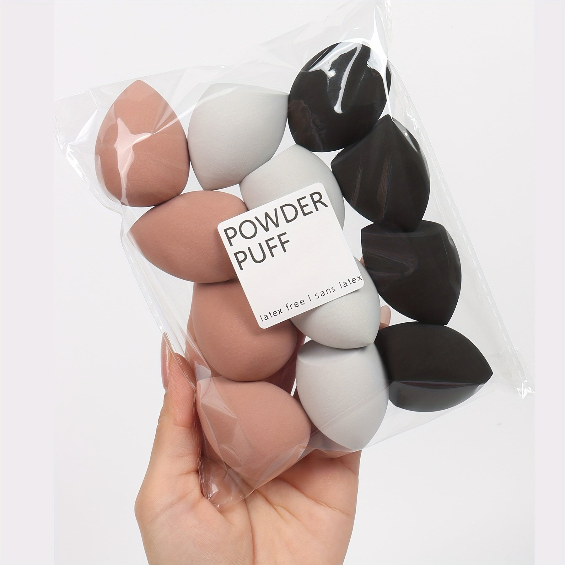 Medium Makeup Sponges 3/6/12pcs, Assorted Colors and Shapes.