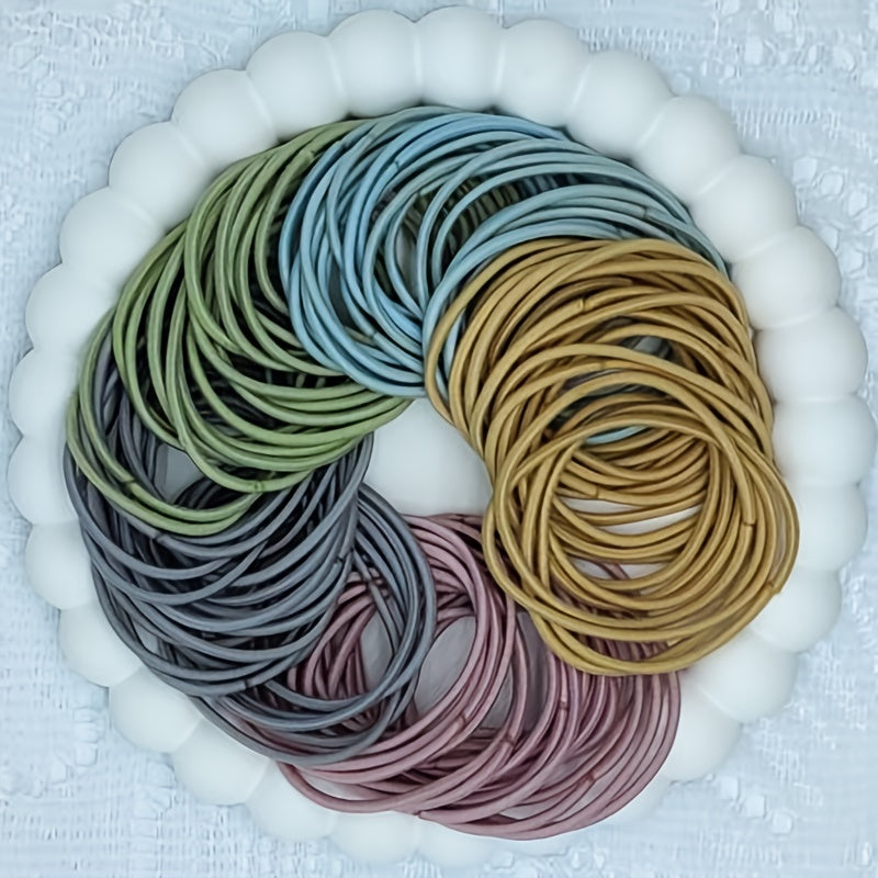 No-Damage Elastic Hair Ties Set (100pcs)