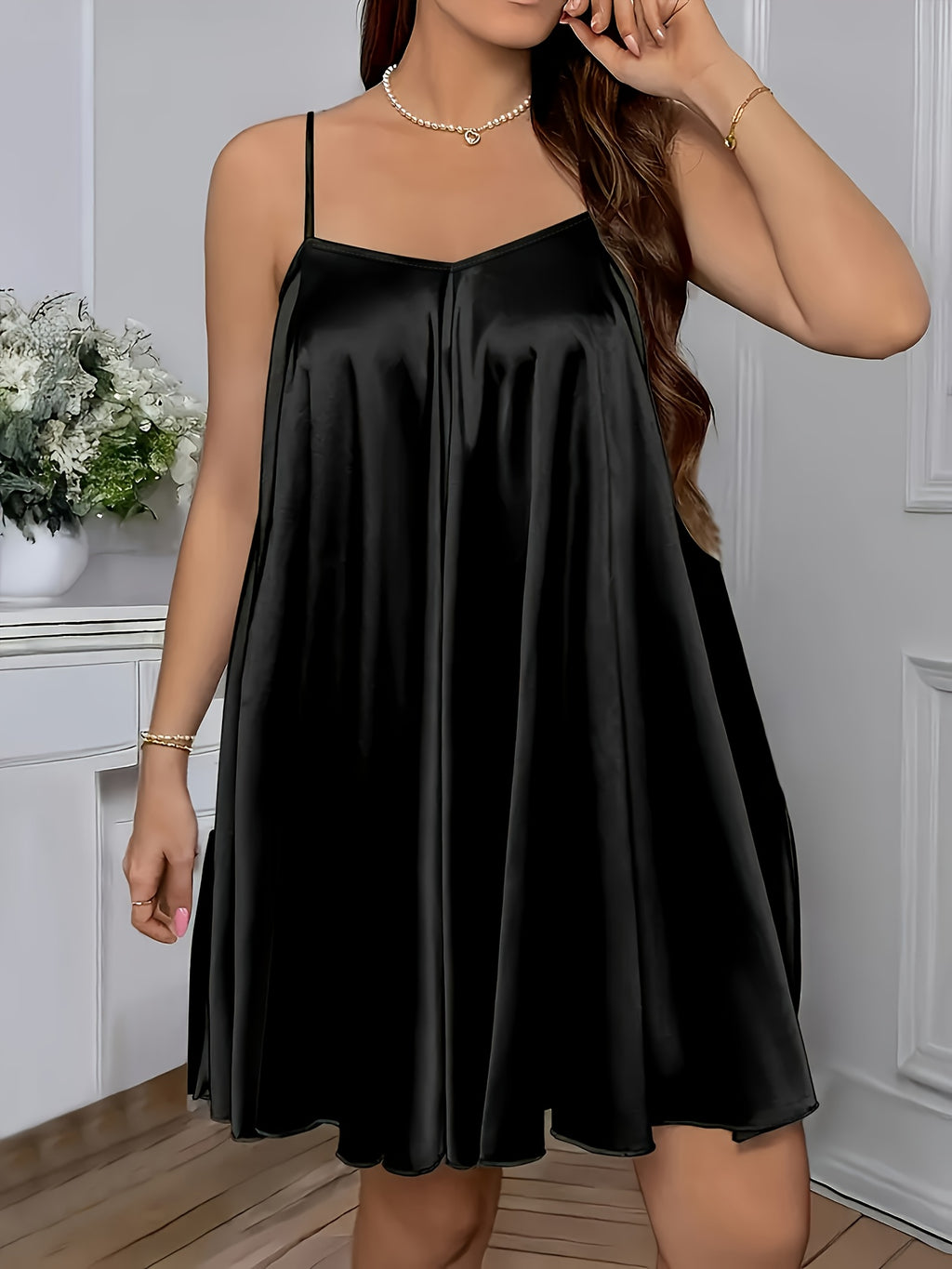 3pcs Women's Camisole Pyjama Set,