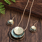 CRING COCO Bohemian 3-Layer Round Zinc Alloy Enamel Jewelry Set