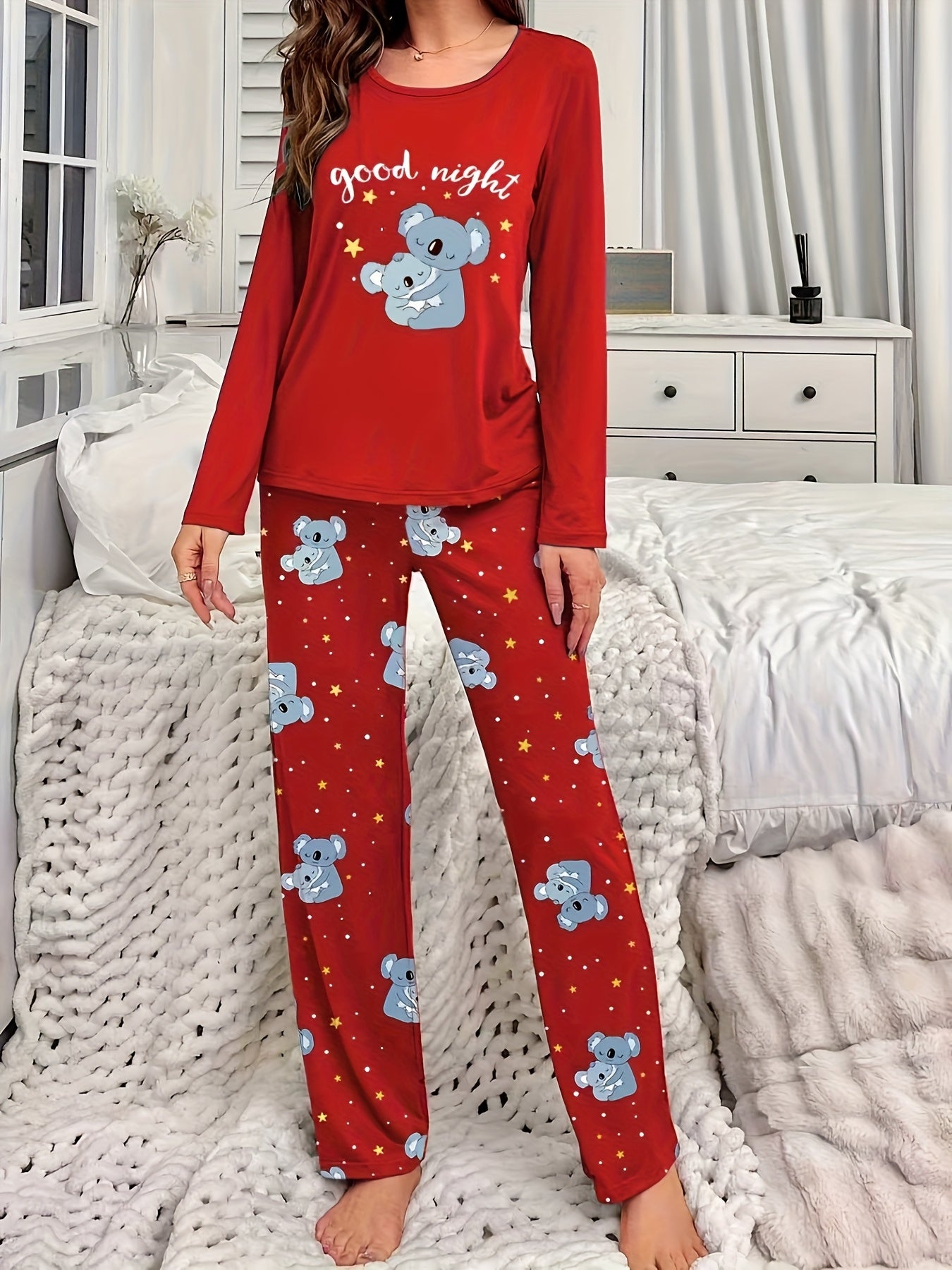 Women'S Cozy Gray Pyjama Set