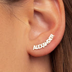Personalized Letter Stud Earrings.