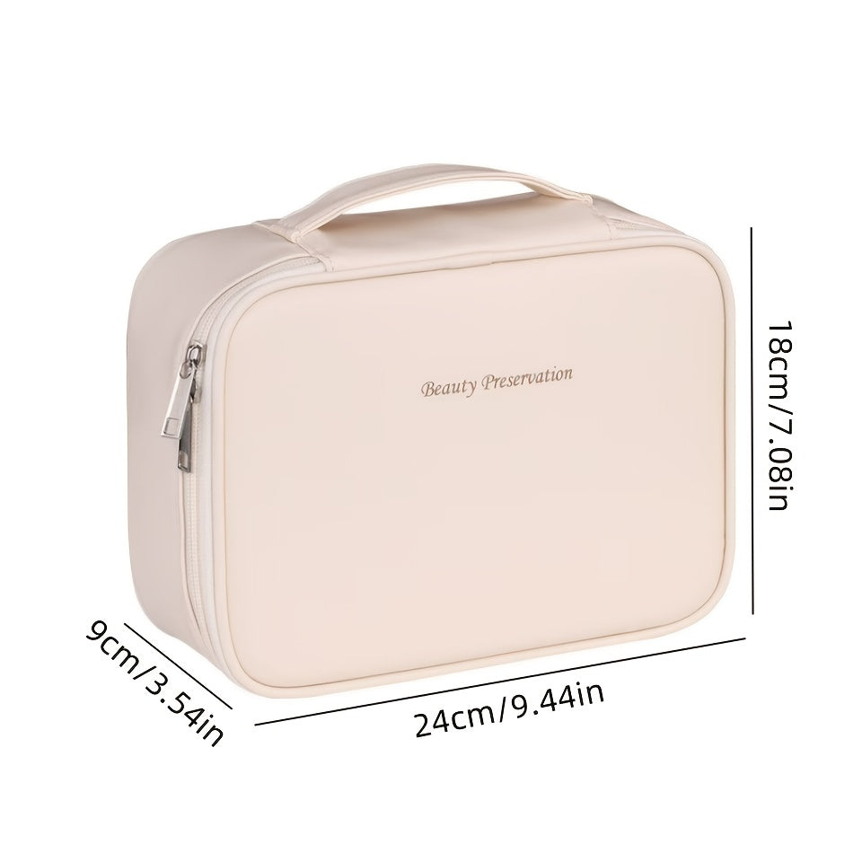 Large Capacity Detachable Makeup Bag with Brush Holder