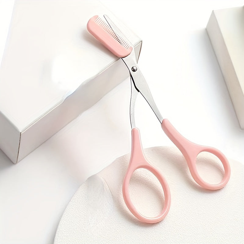 Eyebrow Trimmer Scissor With Comb.