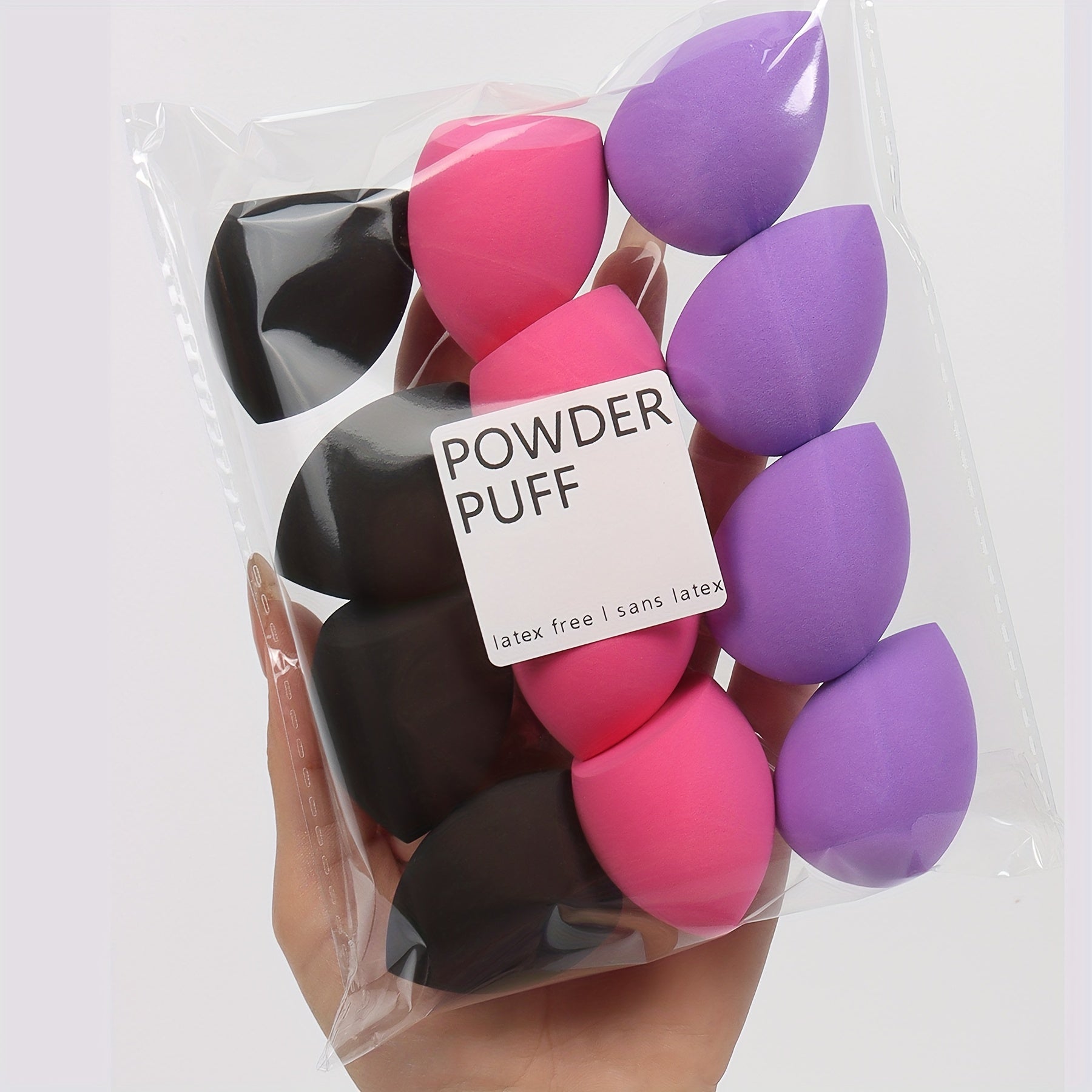 Medium Makeup Sponges 3/6/12pcs, Assorted Colors and Shapes.