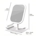 LED Makeup Mirror, Rechargeable Desktop Vanity Mirror.