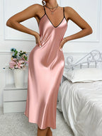 Women's Luxurious Silky Long Sleeve Robe set