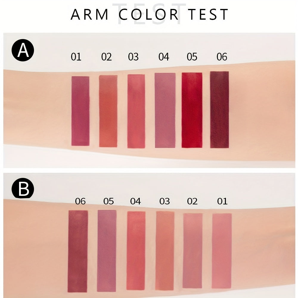 6pcs HANDAIYAN Matte Liquid Lipstick Set
