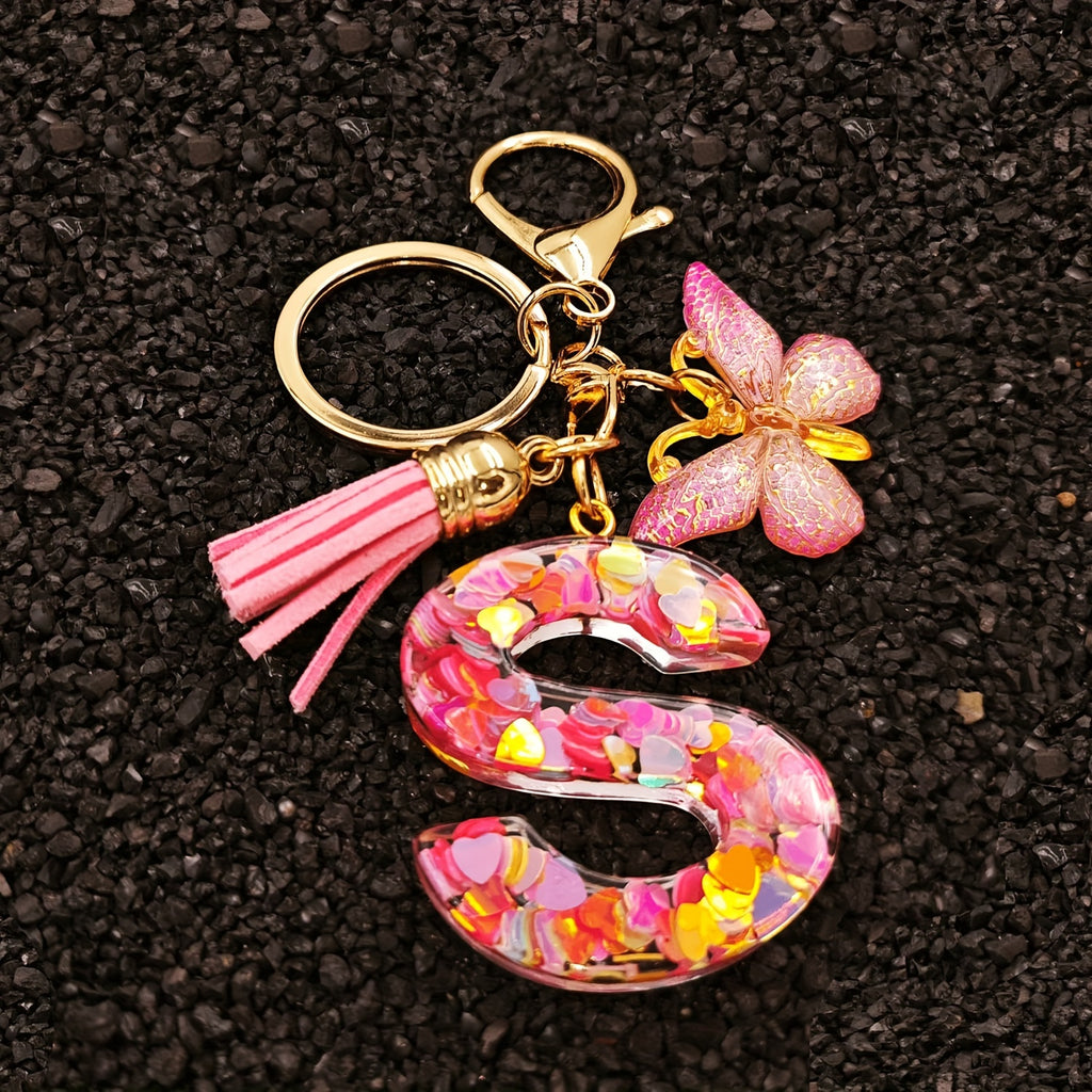Alphabet Initial Letter Keychain Cute Backpack Charm