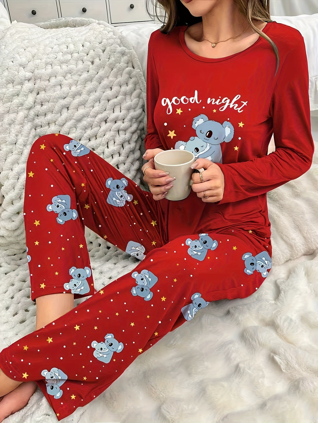 Women'S Cozy Gray Pyjama Set