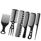 6pcs Professional Barber Hairdressing Comb.