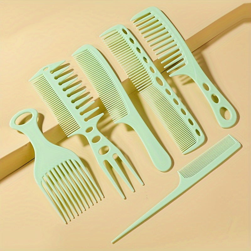 6pcs Professional Barber Hairdressing Comb.