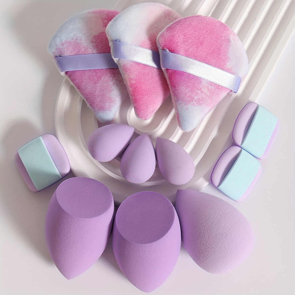 12pcs All-Purpose Makeup Sponge Set