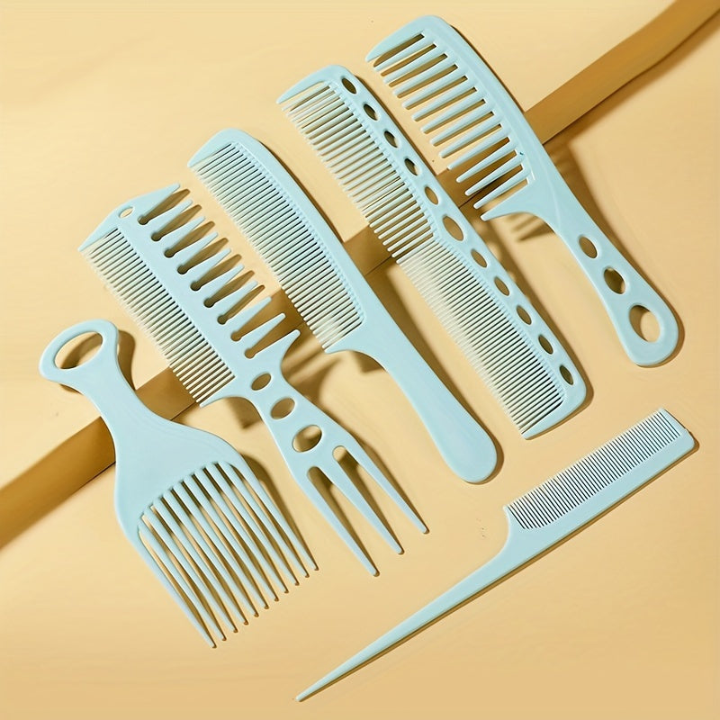 6pcs Professional Barber Hairdressing Comb.