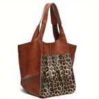 Large Capacity Retro PU Tote Bag For Women