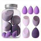 Pink Makeup Sponge Blender Set with Storage Jar