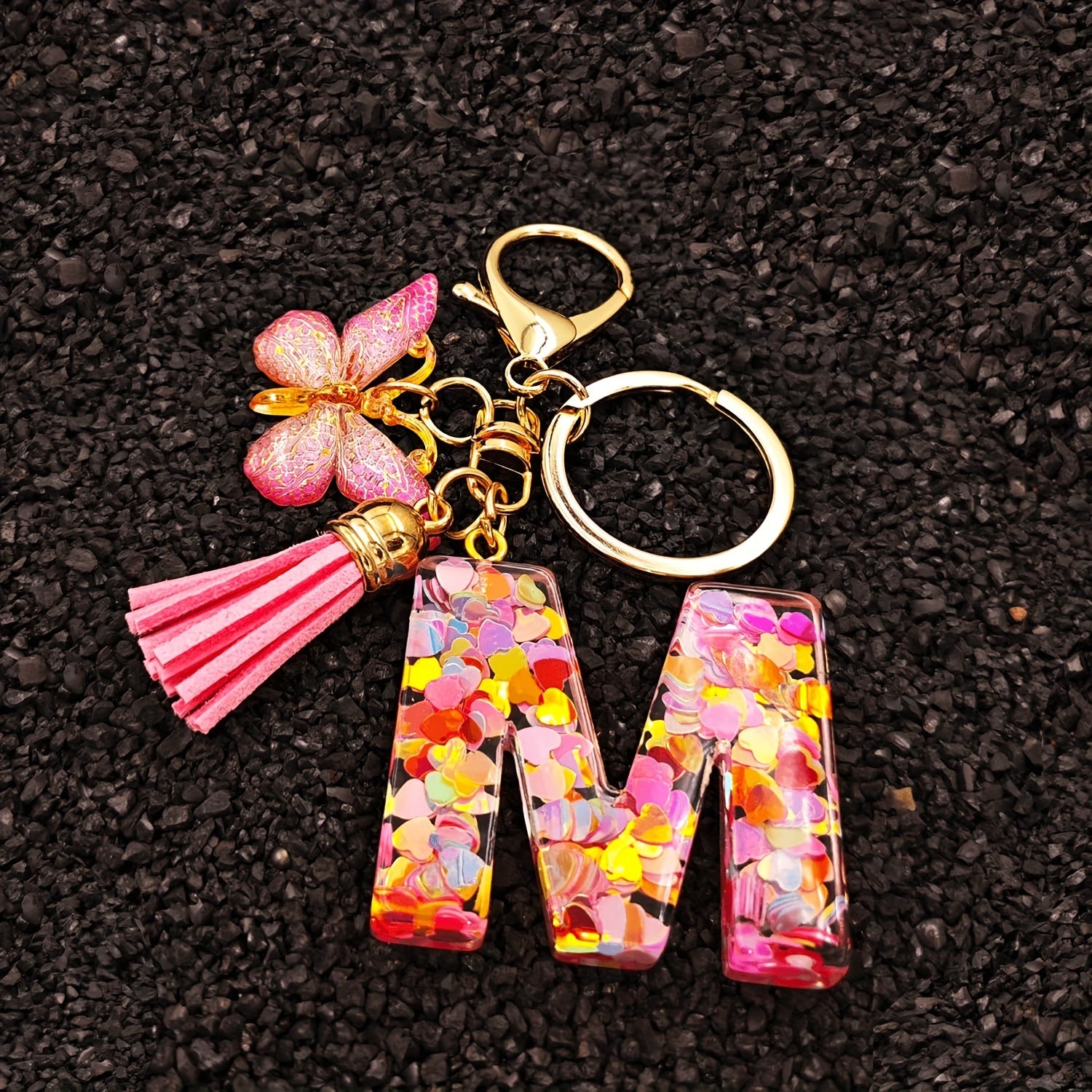 Alphabet Initial Letter Keychain Cute Backpack Charm