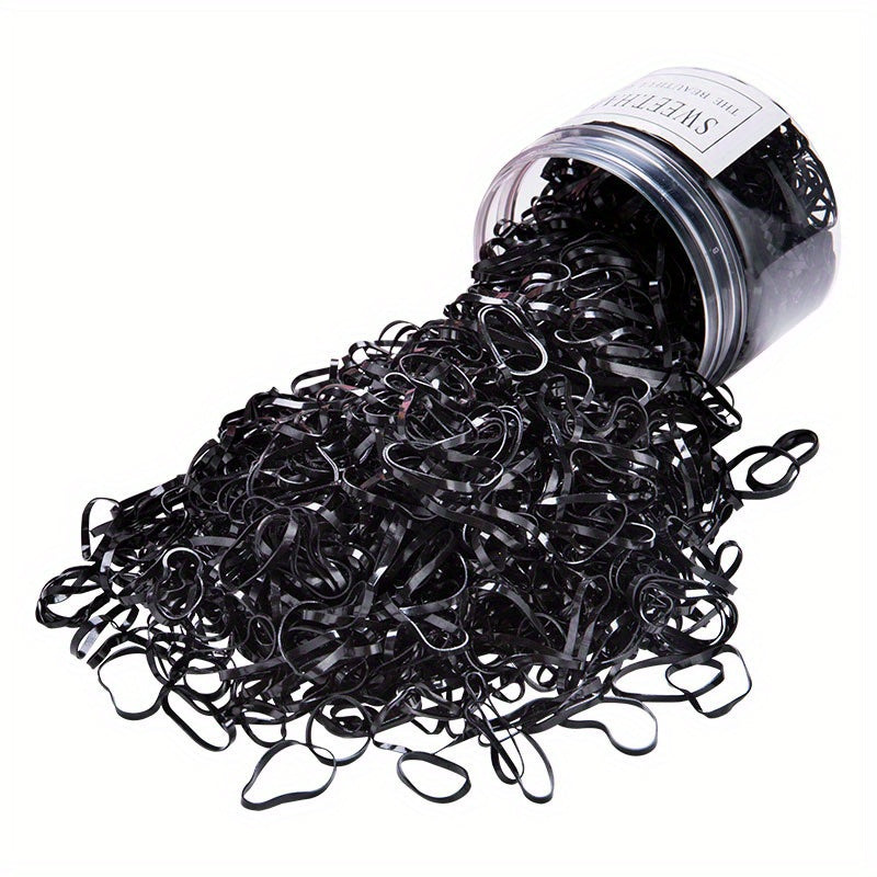 1500pcs Disposable Hair Ties for Baby Girls' Ponytails