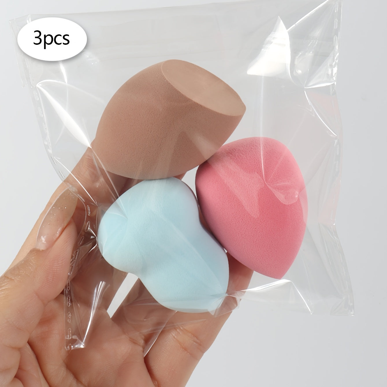 Medium Makeup Sponges 3/6/12pcs, Assorted Colors and Shapes.