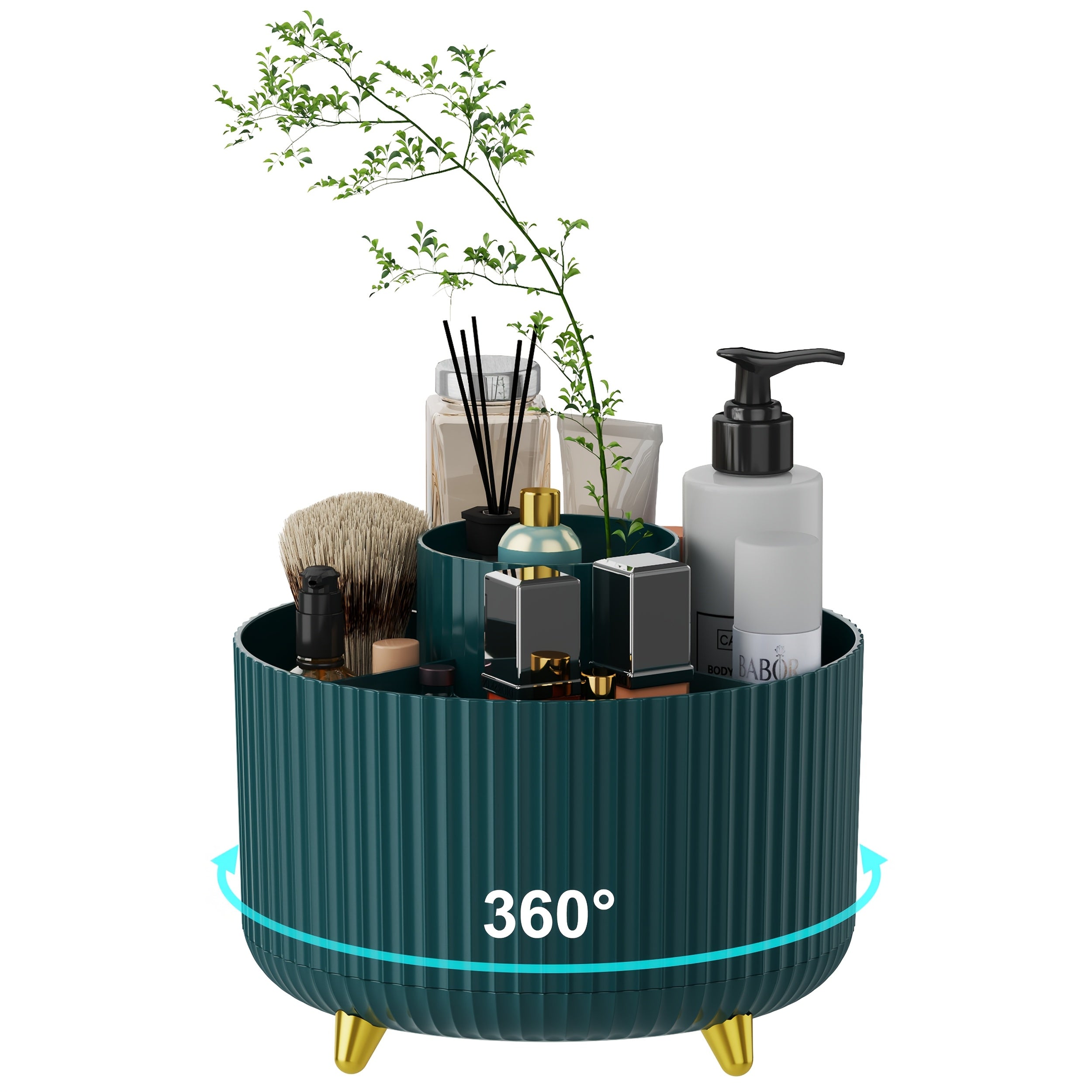 360° Rotating Makeup Organizer Cosmetic Storage.