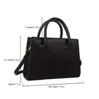 Minimalist Black Small Square Handle Purse