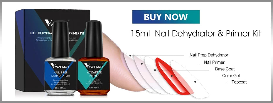 VENALISA Nail Glitter Gel Polish Semi Permanent Gellack.