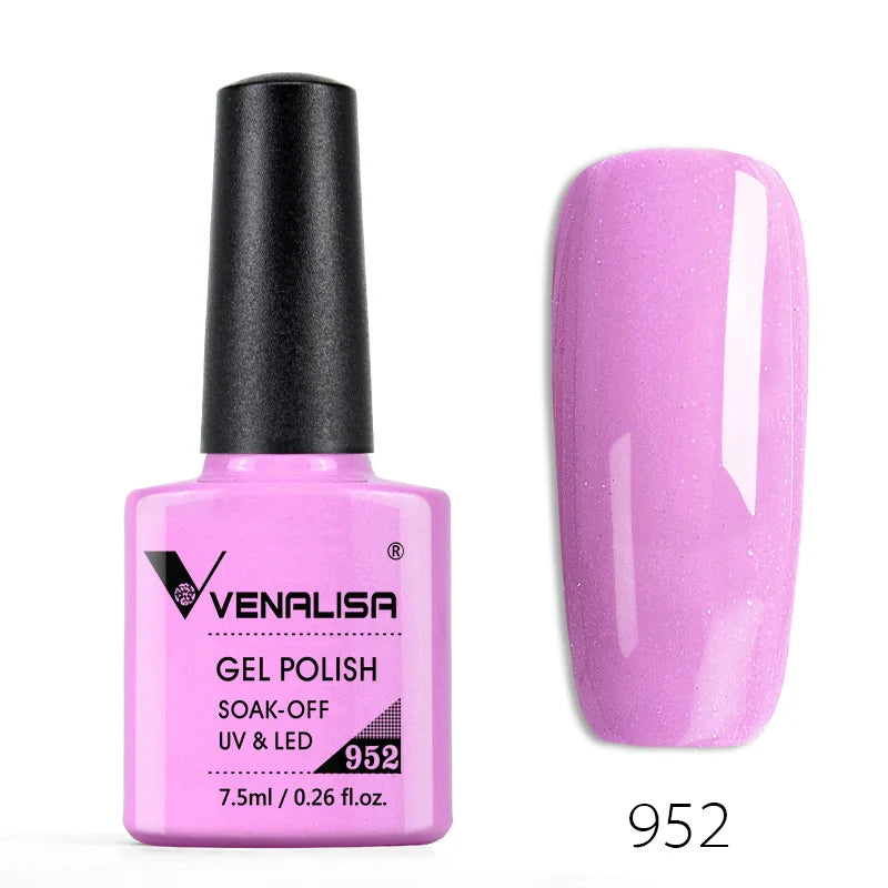 VENALISA Nail Glitter Gel Polish Semi Permanent Gellack.