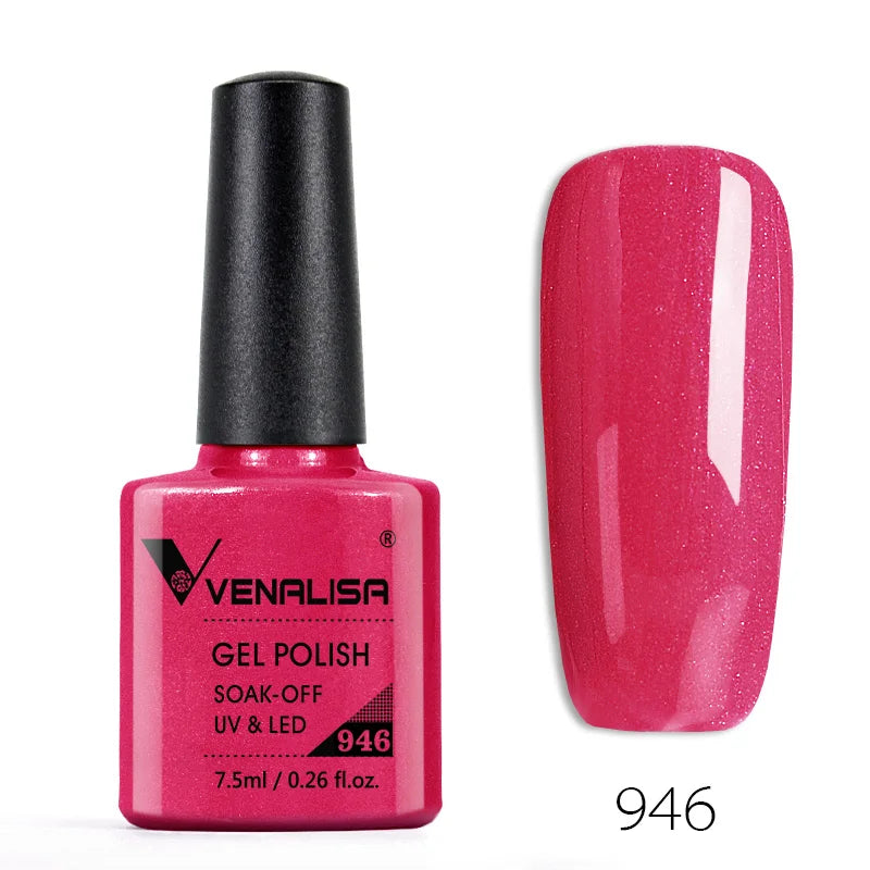 VENALISA Nail Glitter Gel Polish Semi Permanent Gellack.