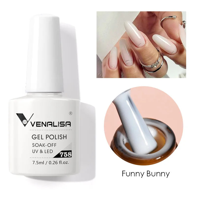 VENALISA Nail Glitter Gel Polish Semi Permanent Gellack.