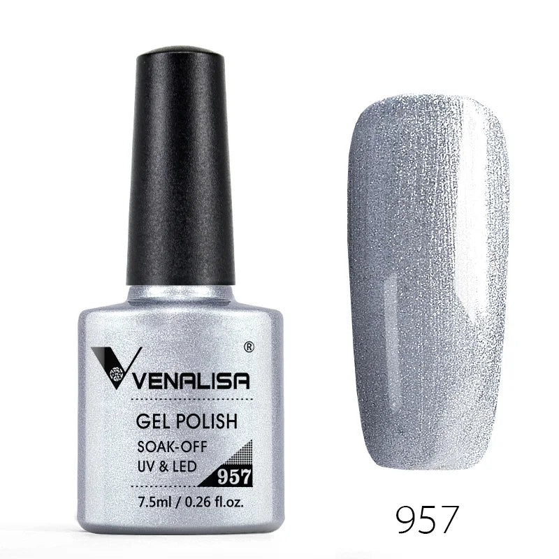 VENALISA Nail Glitter Gel Polish Semi Permanent Gellack.