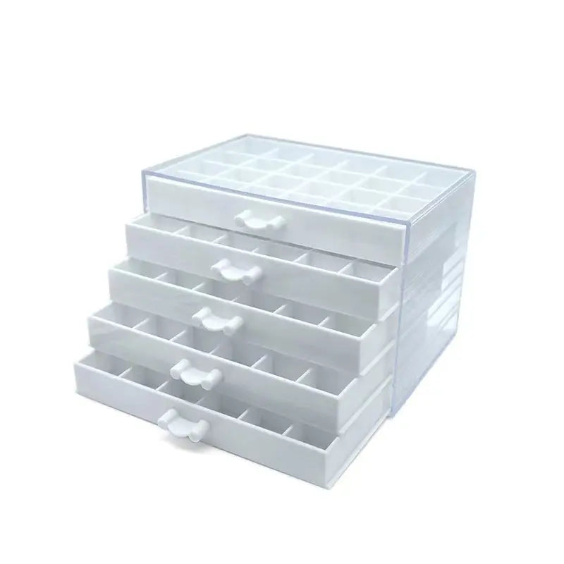 120 Grid Acrylic 5-Layer Drawer Detachable Jewelry Storage Box