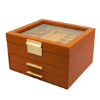 Exquisite Three-layer Large Jewelry Storage Box