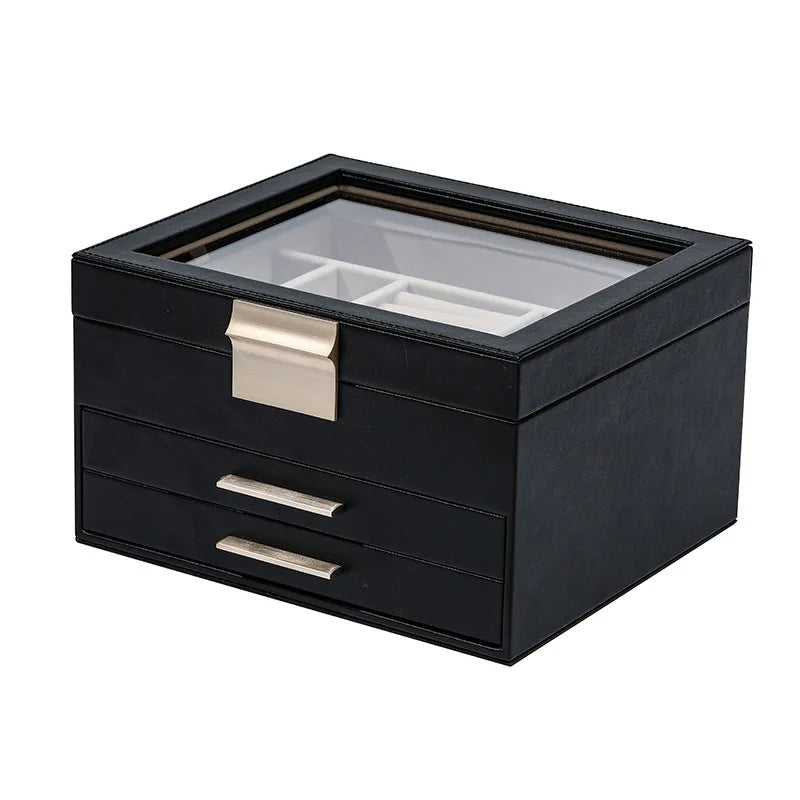 Exquisite Three-layer Large Jewelry Storage Box