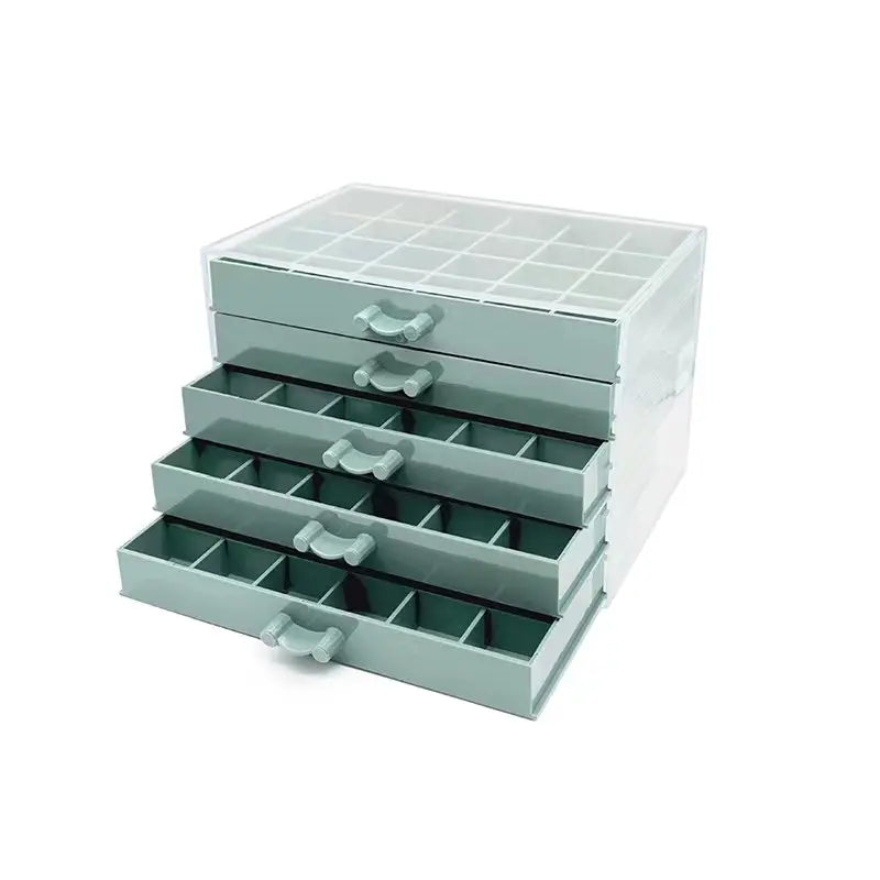 120 Grid Acrylic 5-Layer Drawer Detachable Jewelry Storage Box