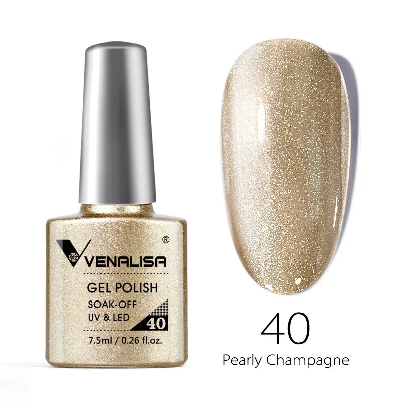 VENALISA Nail Glitter Gel Polish Semi Permanent Gellack.