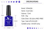 VENALISA Nail Glitter Gel Polish Semi Permanent Gellack.