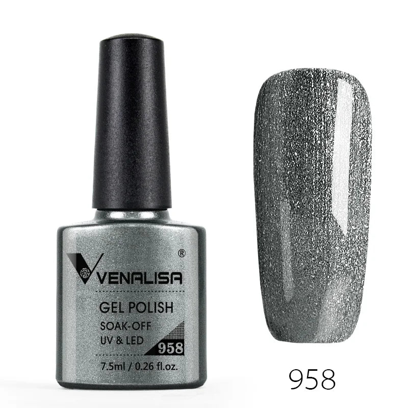 VENALISA Nail Glitter Gel Polish Semi Permanent Gellack.